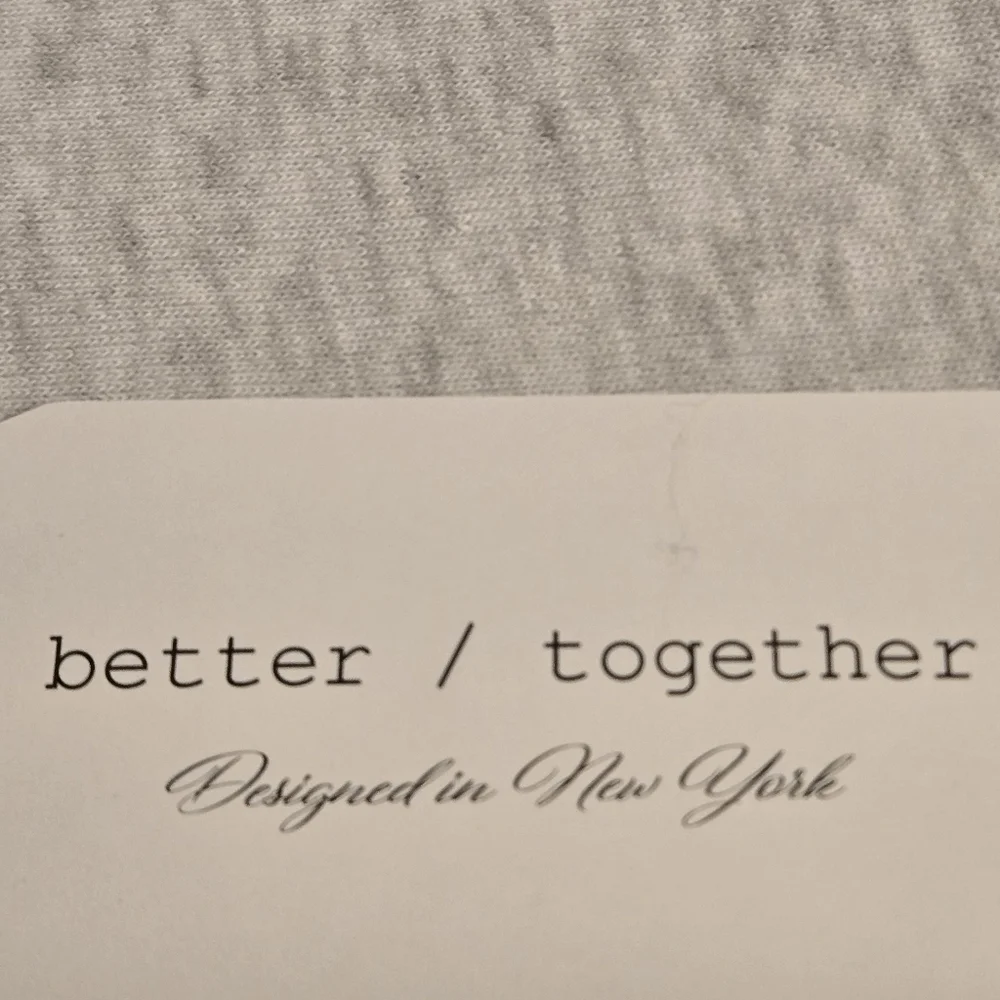 better / together Designed in New York Zip Up Hoodie Women XL Love & Hearts - Picture 11 of 15